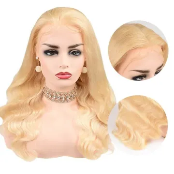 613 Full Lace Wig Human Hair,Brazilian 613 Blonde Full Lace Human Hair Wig,40 Inch 613 Virgin Hair Human Hair Full Lace Wig