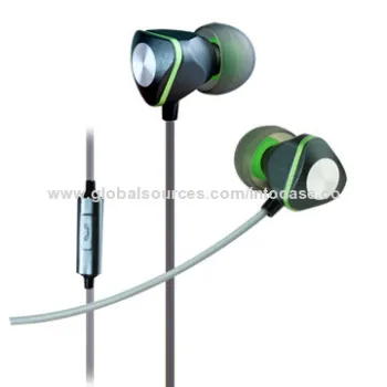 Green Goblin True Line-ear Stereo Headphones with 200mW Maximum Power, 16Ω Impedance