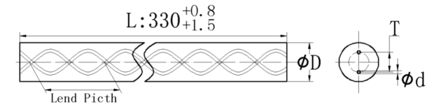 Carbide rods with spiral coolant holes