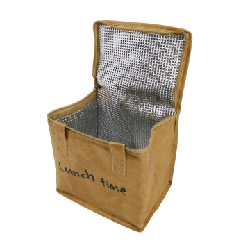 Borsa da pranzo in carta Tyvek resistente e lavabile a prova d'acqua