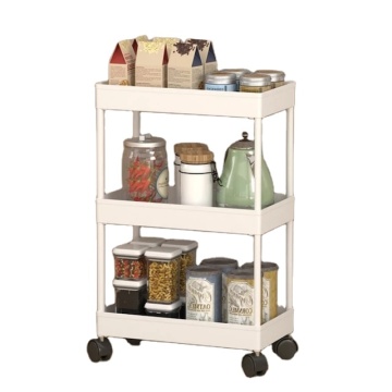 Wholesale 3-Tier Mobile Storage Shelves for Kitchen, Living Room, Bathroom, and Laundry Room: Versatile Utility Carts