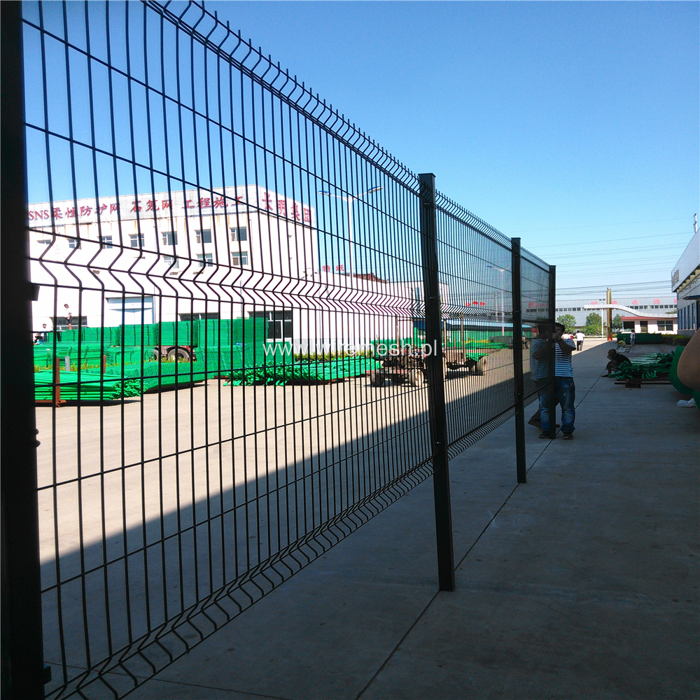 Commercial Galvanized steel Curved 3d Mesh Fence