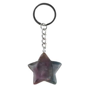 Fancy Jasper 30mm Star Pendant Pendant Keychain