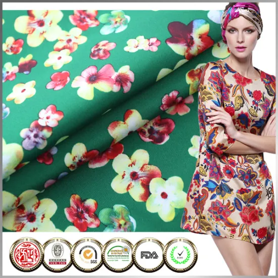 High qualtiy SGS Certified Women garment Elastic cheap satin fabric