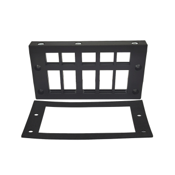 centrally split cable entry frame for grommet