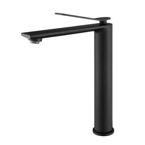 Jasupi High Quality Brass Matte Black Tall Basin Faucet Water Taps Bathroom Sink Mixer Tapware