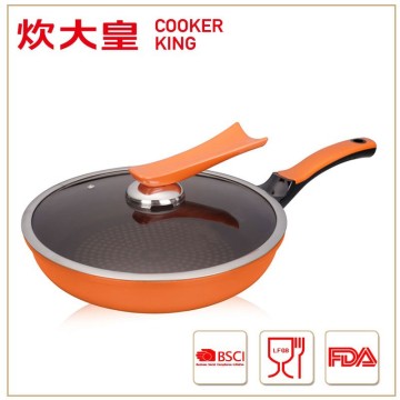 28CM Korean non stick frying pan with star printed interior