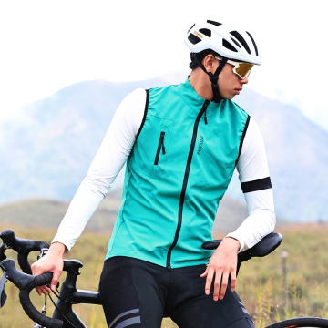 WOSAWE Spring Men's Bike Windproof Windbreaker Vest