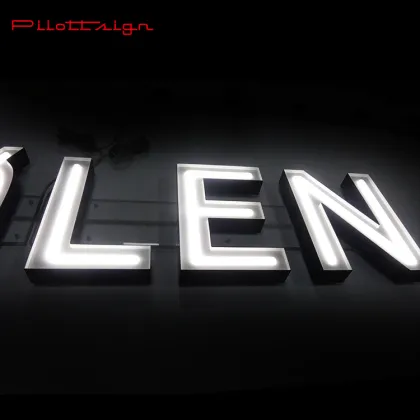 aluminum frame custom neon letter advertising light