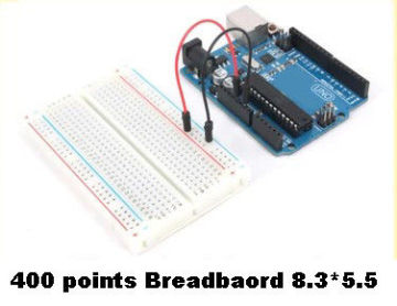 Non-transparent Arduino Breadboard , 400 Hole Solderless Bread Board