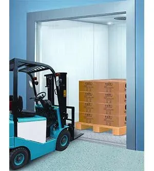 China Elevator Factory 5000kg Painted Steel Cargo Elevator Freight Elevator With Machine Room
