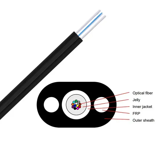 Self-Supporting 2-Core Butterfly Drop Cable