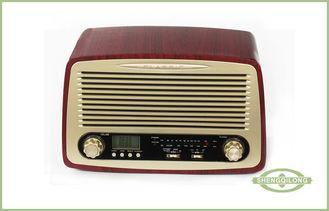 Multifunctional Wooden Classic Retro Radio With Alarm Clock