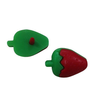 Strawberry snap buttons used for children's clothes