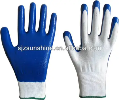 nitrile dipped gloves
