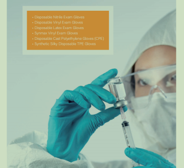 White Disposable Nitrile Exam Gloves