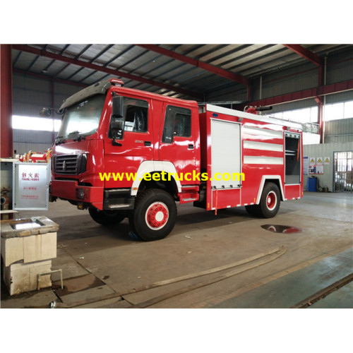 Camión de bomberos de agua HOWO 2000 galones