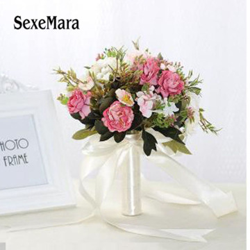 New Arrival 6 Colors wedding bouquet Handmade buque de noivas wedding flowers bridal bouquets ramos de novia 01