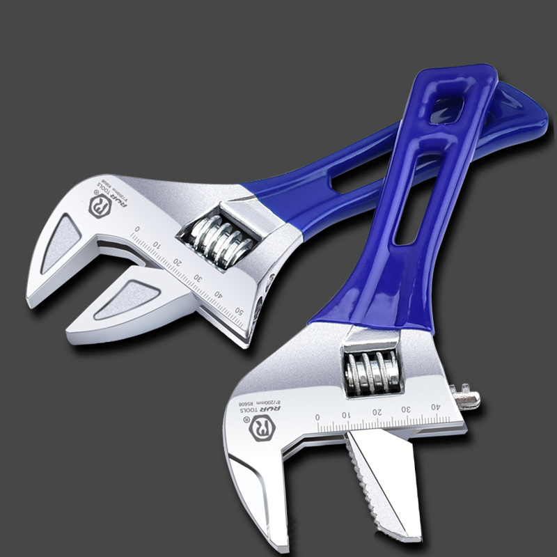 2023 Hot Selling adjustable wrench Short handle bathroom large open adjustable wrench