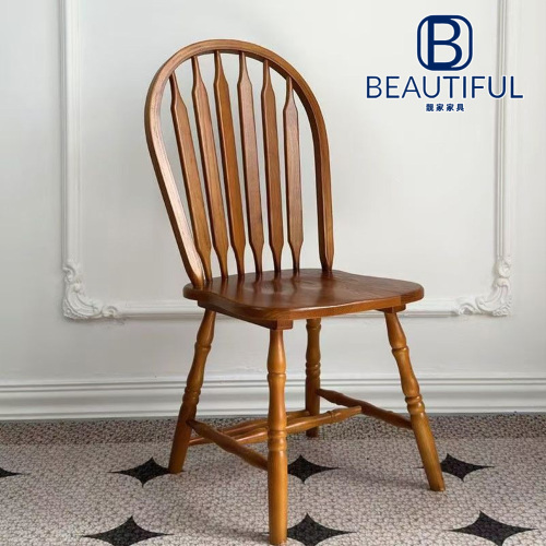 Beyaz Kafur ahşap tavus kuşu sandalye