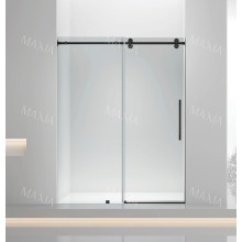 Черный один фиксированный и один раздвижный экран