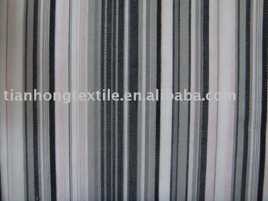 Cotton Yarn Dyed Stripe Spandex Stretch Fabric Textile
