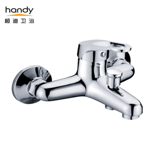 Brass Bathtub Mixer Faucets With Chrome Finish