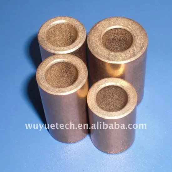 Sintered bronze bushing for motors and appliances
