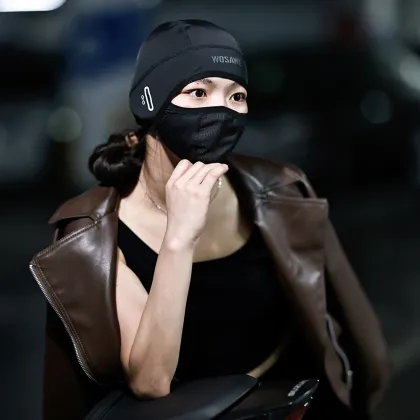 Unisex Summer Ice Silk Breathable Face Cover for Helmet and Ski Mask