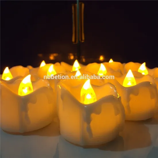 Amazon hot seller led yellow flicking tealight drop tear led tealight candle flameless tealight candles battery powered candles
