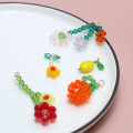 10pcs Glass Charms Fruit Pendant