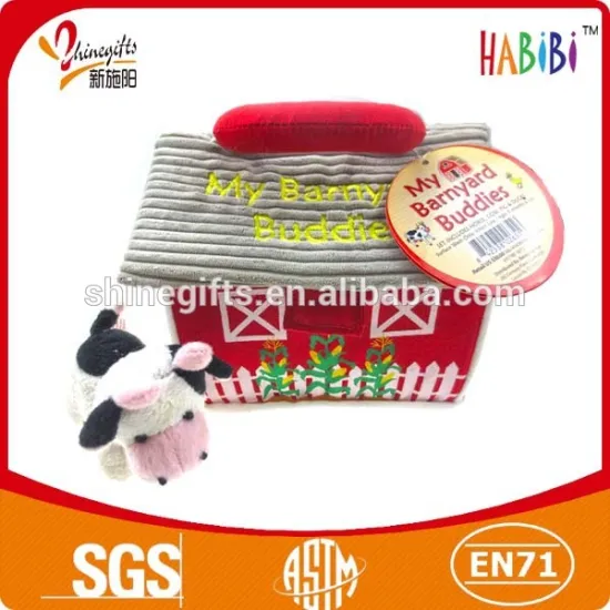 Fancy educational plush cow