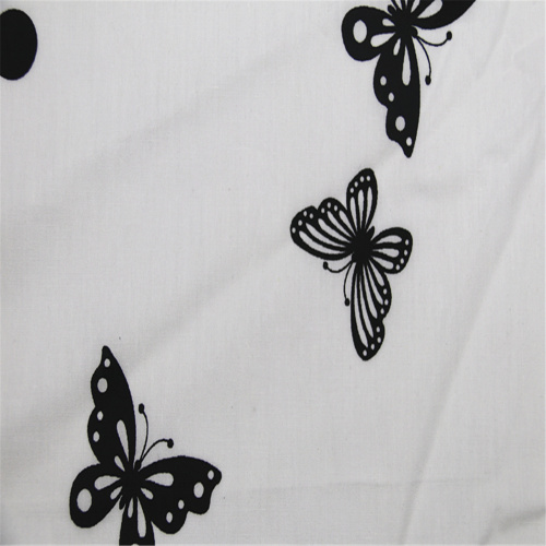 Cotton Poplin with butterfly pattern