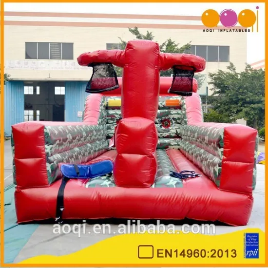 Factory price interactive inflatable bungee basketball toss game for adults