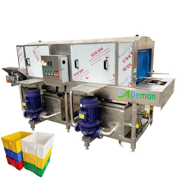 High Pressure Plastic Box Case Washer Machine - Plastic Crate Cleaning Equipment