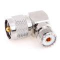 1pc UHF SO-239 Female To UHF PL-259 Male Right Angle 90 Degree RF Connector High Quality