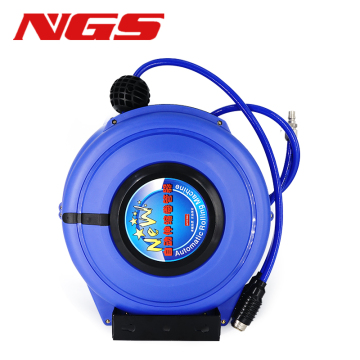 Wall Mount Pneumatic Compressor with Automatic Retractable Telescopic Air Hose