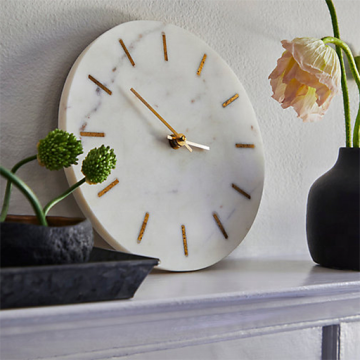 Artisanal Marble Wall Clocks: Luxury Home Décor and Modern Styling for Enhanced Interior Design