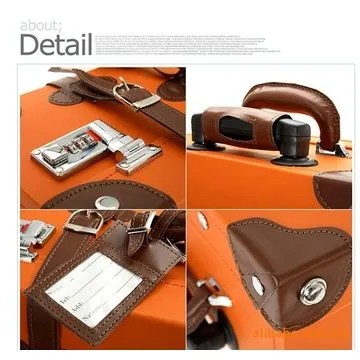 PA brand PU trolley suitcase