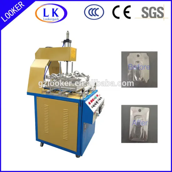 Blister container folding machine