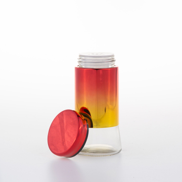 New design 200ml electroplate senior glass and Plastic spice jars for Party outdoors