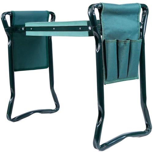 EASTOMMY Garden Kneeler Seat With Tool Bag Pouch EVA Foam Pad