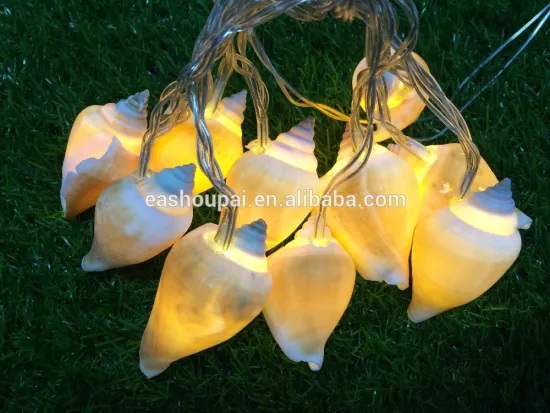 Christmas 5cm conch string light 10led Battery Operated LED decoration lights