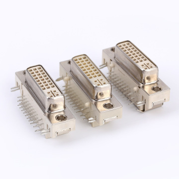 DVI Samice Jack Connector 24+5 Pin 90 stopni dip