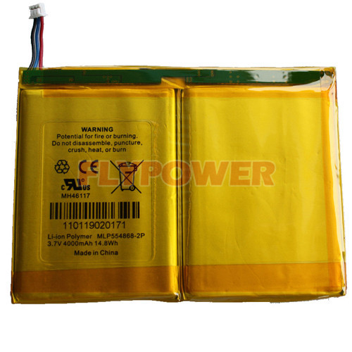 Lithium Polymer Battery Pack 3.7v 4000mah (1s2p Of Flp-554868), High ...