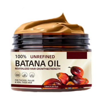 Ingredientes naturais veganos de óleo Batana 100% ajudam os cuidados com os cabelos, a manteiga de cabelo da batana a deixar no condicionador