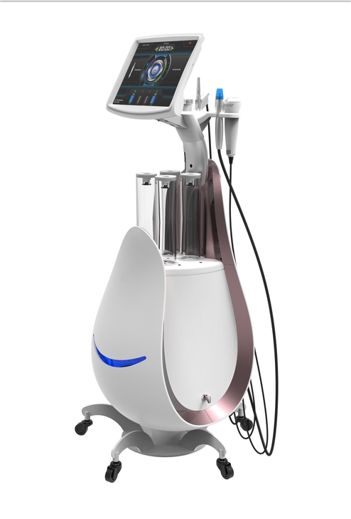 Máquina de limpeza facial ultrassônica de oxigênio em água de pulverização