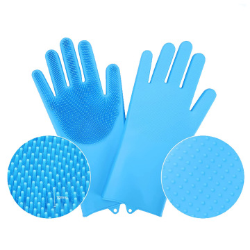 Silicone Pet Grooming Gloves - High-Density Teeth Cat Bathing Brush