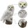 Resin Owl Solar LED Lights with Stake