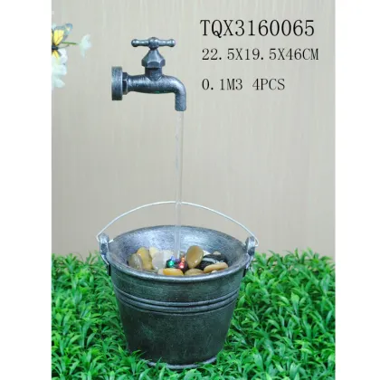 Handmade Polyresin Pet Drinking Water Fountains for Sale